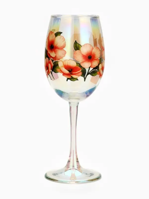 Бокал для вина &laquo;Нежные цветы&raquo;, 360 мл