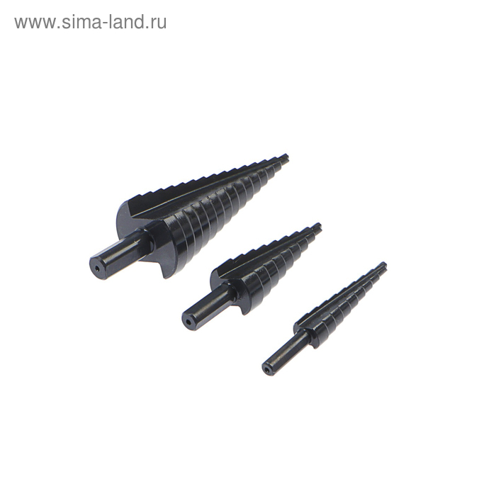 Набор сверл ступенчатых ТУНДРА, HSS, трехгранный хвостовик, 4-12, 4-20, 4-32 мм, 3 шт. Набор сверл ступенчатых ТУНДРА, HSS, трехгранный хвостовик, 4-12, 4-20, 4-32 мм, 3 шт.