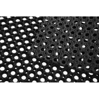 Коврик входной резиновый Luscan Professional 100x150х1,6 см черный