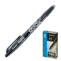 Стираемая ручка Pilot. Frixion, гелевая, чёрный стержень BL-FR-7 (B), узел 0.7 мм