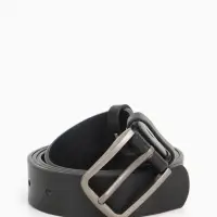 Ремень женский с винтом, 110&times;2.8 см, классическая пряжка металл, серебристая, чёрный