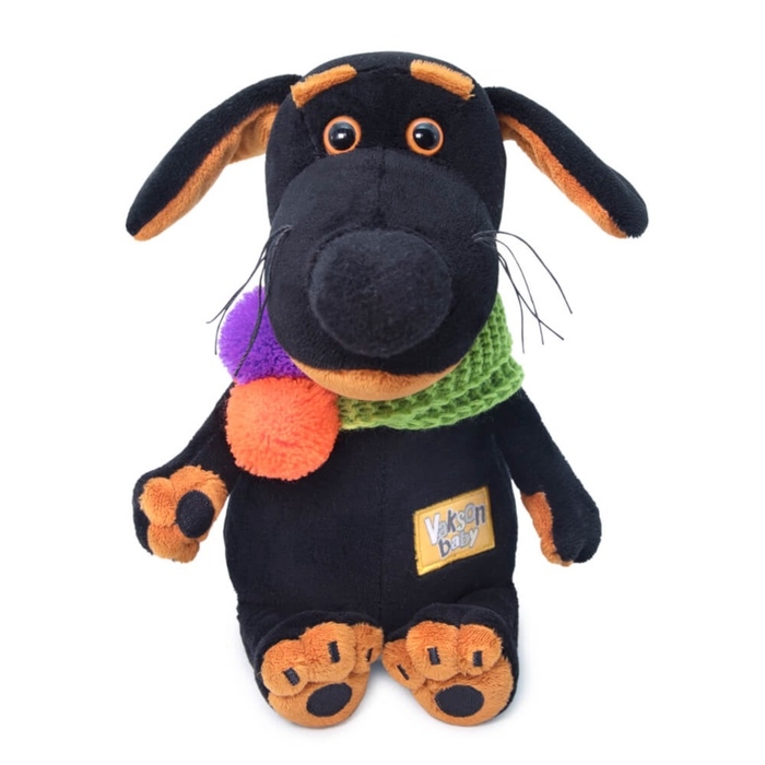 Мягкая игрушка  Мягкая игрушка "Ваксон BABY в снуде с помпонами", 19 см VB-016