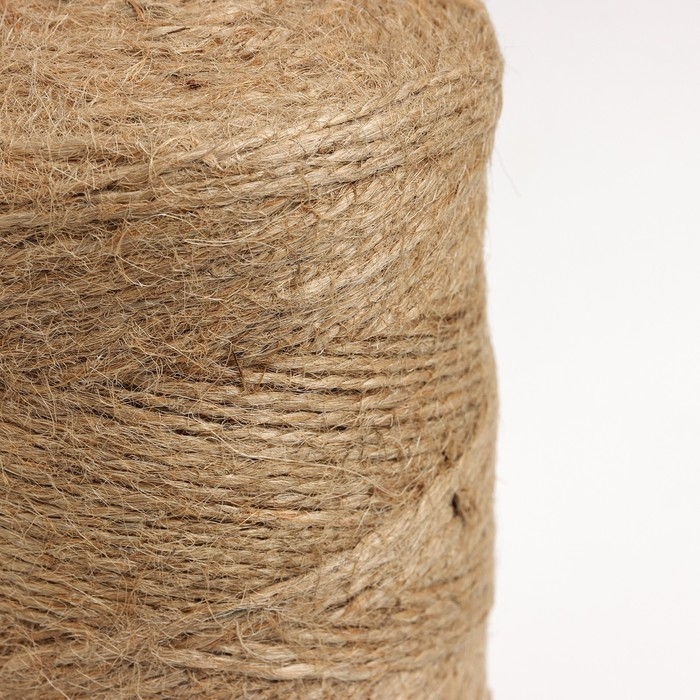 Шпагат джутовый, двухниточный, 1,12 текс, 500 м Шпагат джутовый, двухниточный, 1,12 текс, 500 м