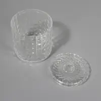 Органайзер для хранения, 1 секция, с крышкой, d=10&times;12.5 см, прозрачный