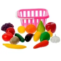 Игровой набор продуктов &laquo;Фрукты и овощи&raquo; в корзине, 17 предметов, МИКС