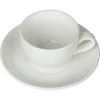 Кофейная пара Chan Wave Classic Шоко, фарфор, белый, 90мл, фк 875