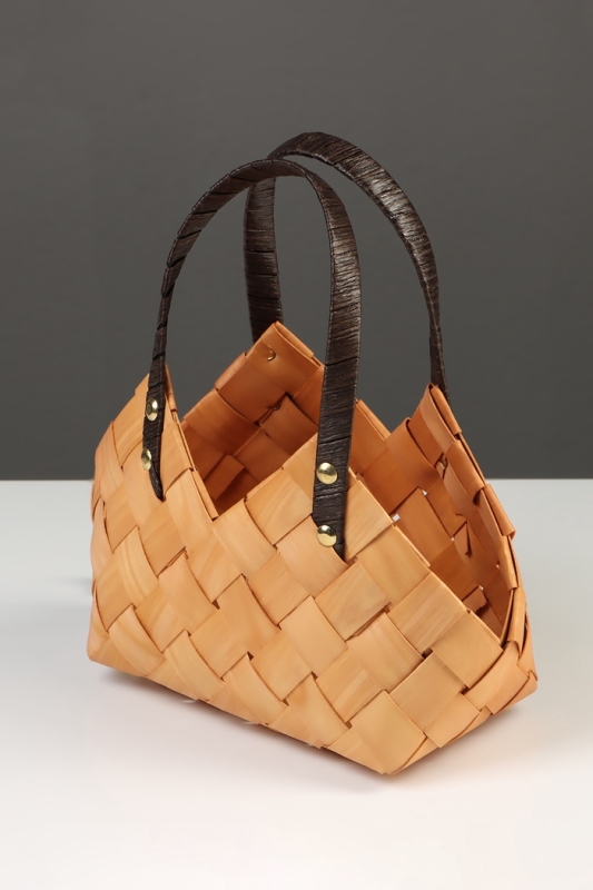 Набор корзин плетёных, 2 шт., 30×17×19 см, 24×14×15 см, ива, натуральный цвет