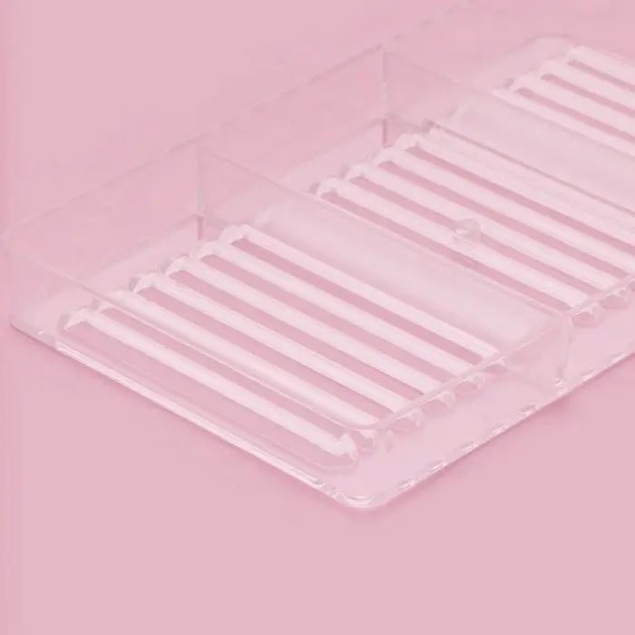 Форма для шоколада &laquo;Соломка&raquo;, пластик, 20&times;12&times;2.5 см, 18 ячеек 8.5&times;0.5 см, прозрачная