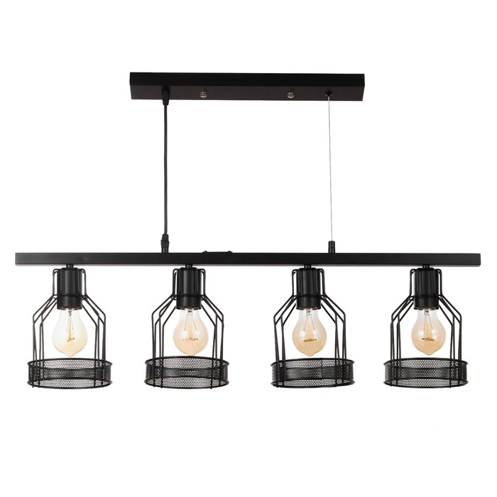 Светильник Светильник "Генри" 4хЕ27 40Вт черный 78х14,5х23-123 см