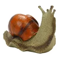 Садовая фигура из полистоуна &laquo;Улитка оранжевая&raquo; 18&times;12&times;13 см
