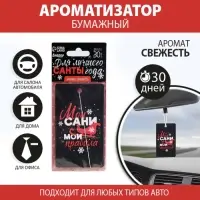 Ароматизатор в машину новогодний «Мои сани, мои правила», аромат свежесть, 7,5 х 17 см