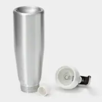 Сифон для взбивания сливок и газировки KONFINETTA, 500 мл, 3 насадки, алюминий, серебристый