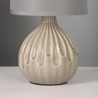 Лампа настольная RISALUX &laquo;Капли&raquo;, Е14, 40 Вт, серая, 12&times;12&times;24 см