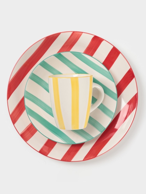 Тарелка Доляна Тарелка Доляна "Райе" 19см, 19,5х2, цвет желтый