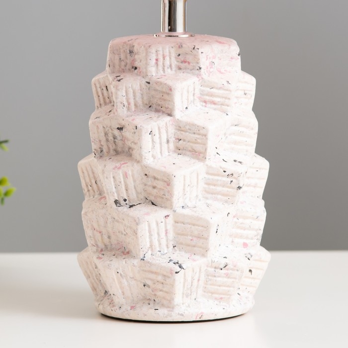 Настольная лампа Настольная лампа "Айрис" Е14 40Вт розовый 20х20х33 см RISALUX