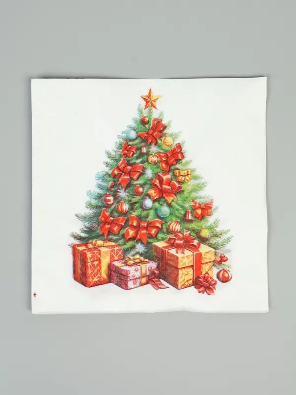 Салфетки бумажные двухслойные «Краса», 33х33, 20 шт