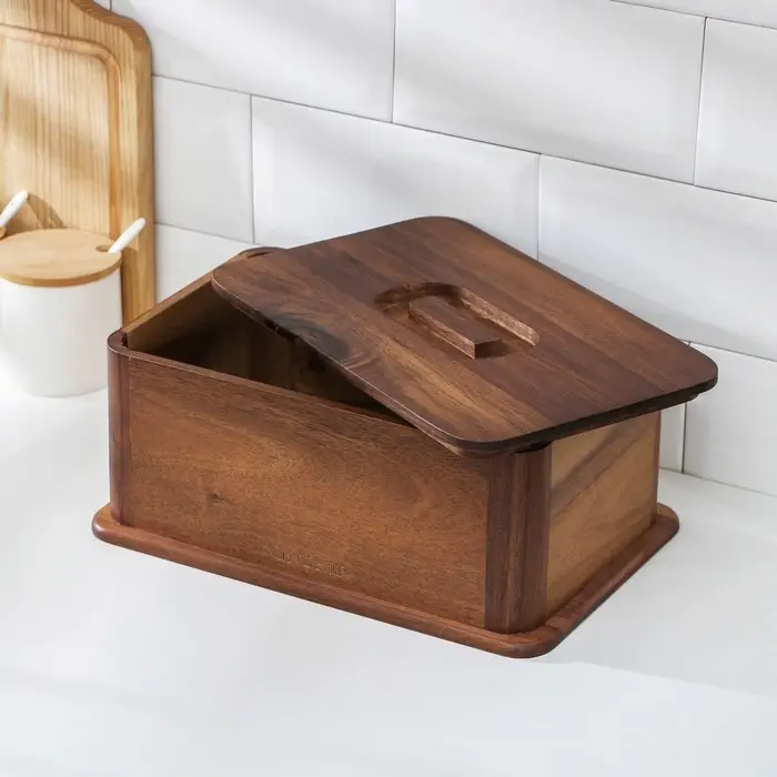 Хлебница GUNGNIR, дерево, 30&times;20&times;13 см, коричневая