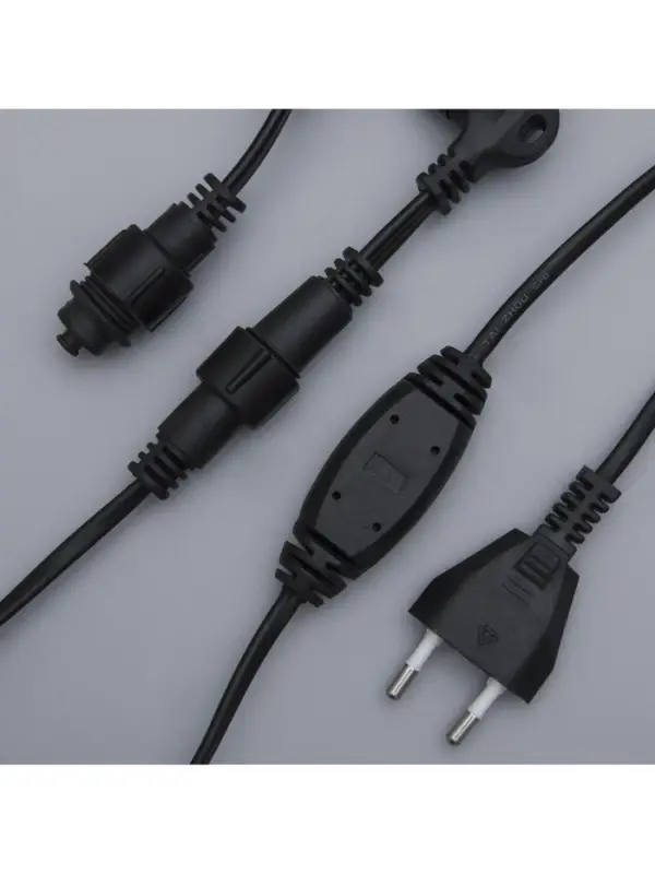 Гирлянда &laquo;Занавес&raquo; 2&times;3 м, IP44, УМС, тёмная нить, 760 LED, свечение белое, мерцание, 220 В