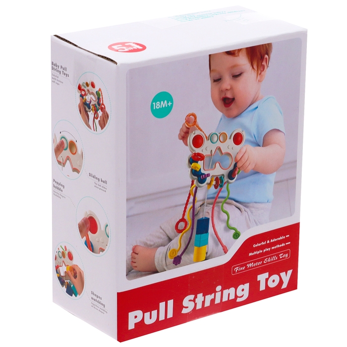 Игрушка развивающая для малышей «Крабик», тянучка с сортером Игрушка развивающая для малышей «Крабик», тянучка с сортером