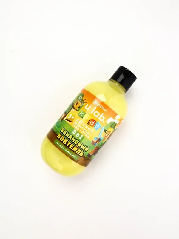 Детский шампунь-гель-пена 3в1, 500 мл, аромат банановый коктейль Детский шампунь-гель-пена 3в1, 500 мл, аромат банановый коктейль