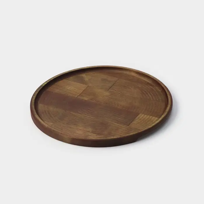 Блюдо для пиццы Adelica, d=25&times;1.8 см, дерево, массив берёзы, пропитано маслом