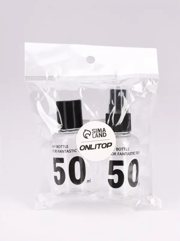 Набор для хранения, 2 предмета, чёрный, прозрачный