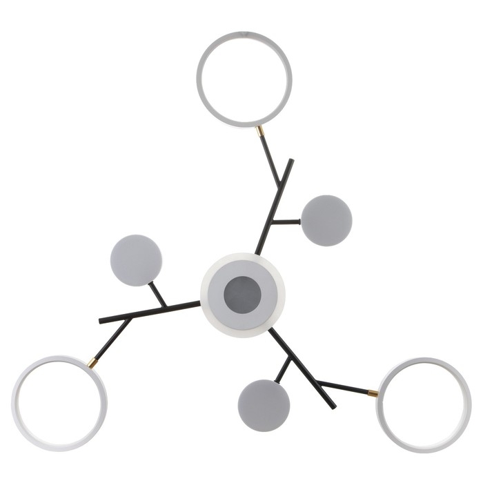 Люстра с ПДУ 2300/7WT LED 150Вт 3000-6000К белый 75х75х9 см BayerLux