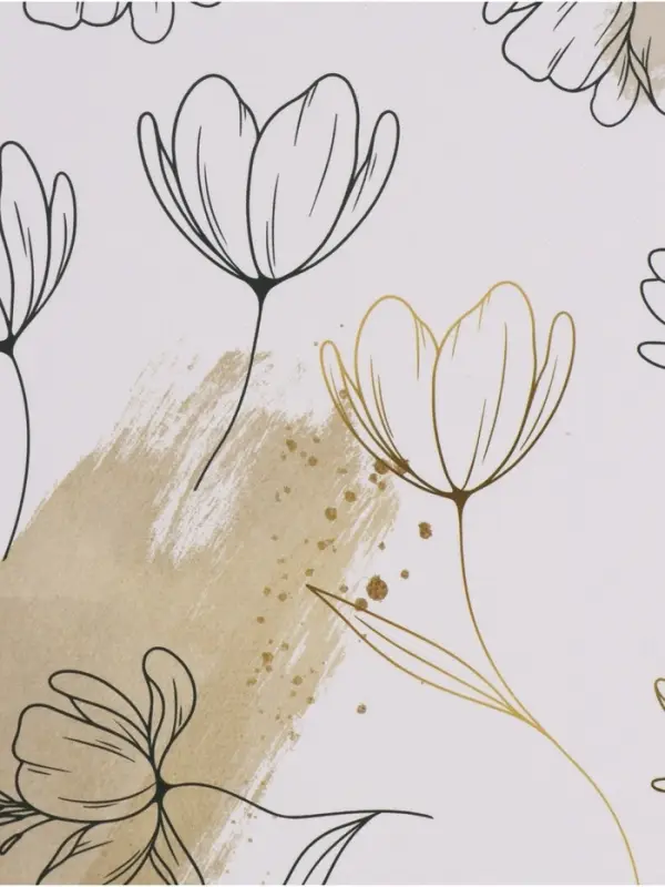 Бумага упаковочная &laquo;Цветочный нюд&raquo;, глянец, 70&times;50 см