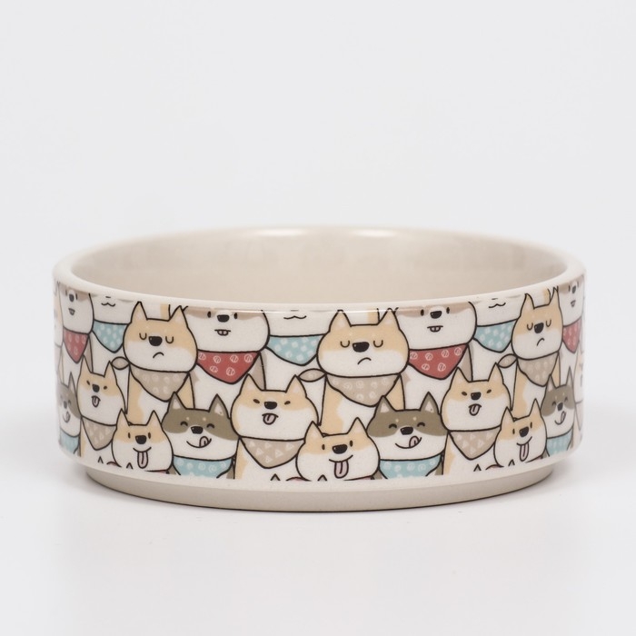 Миска керамическая  Миска керамическая "Хаски" 200мл, 10,5 х 4 см