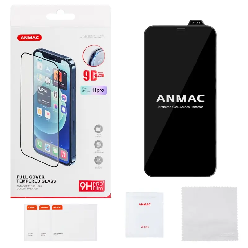Защитное стекло для iPhone 11 Pro 9D ANMAC Арт. 1137333