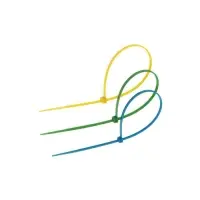 Хомут нейлоновый для стяжки, ТУНДРА, 2.5×200 мм, цветной, 15 шт.