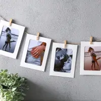 Фоторамки с прищепками на веревке 10х15 см "Белая" набор 10 шт, веревка 2 м 22х14х1,5 см Фоторамки с прищепками на веревке 10х15 см "Белая" набор 10 шт, веревка 2 м 22х14х1,5 см