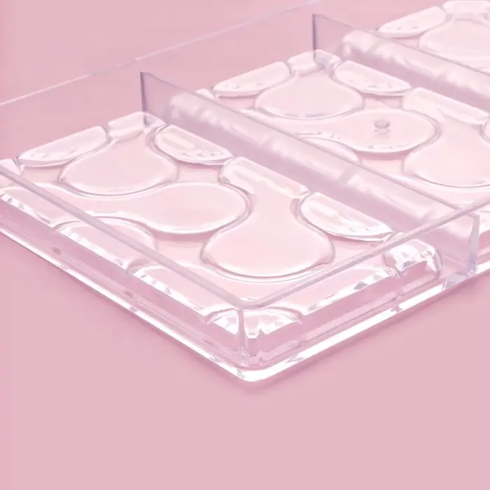 Форма для шоколада KONFINETTA &laquo;Симпл-димпл&raquo;, 27.5&times;17.5&times;2.5 см, 3 ячейки 15.3&times;7.5&times;0.8 см, пластик, прозрачная