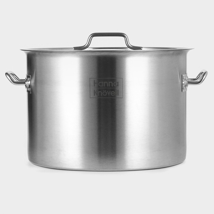 Кастрюля из нержавеющей стали Hanna Knovell с крышкой, 25 л, d=36 см, h=24 см, толщина стенки 0,8 мм Кастрюля из нержавеющей стали Hanna Knovell с крышкой, 25 л, d=36 см, h=24 см, толщина стенки 0,8 мм