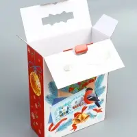 Подарочная новогодняя коробка «Открытка» 23.5×10×30.5 см