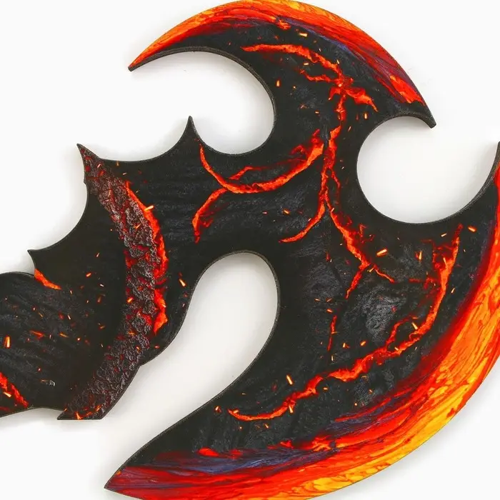 Деревянное оружие, детское сувенирное &laquo;Огненный&raquo;, топор шадоу, 11.1&times;22.9 см