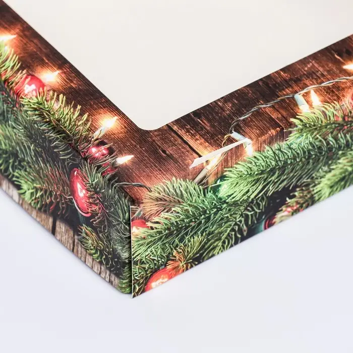 Коробка подарочная новогодняя складная с окном «Огни», 15×15×4 см Коробка подарочная новогодняя складная с окном «Огни», 15×15×4 см