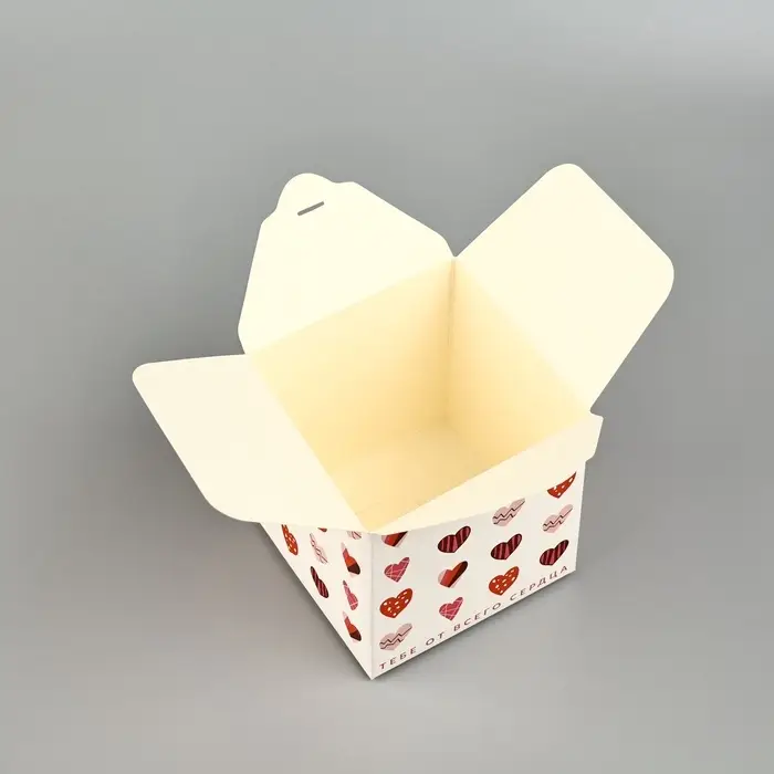 Коробка подарочная складная, упаковка, «Я тебя люблю», 12 х 12 х 12 см