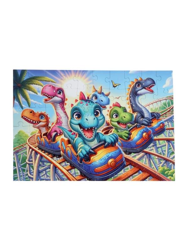 Пазл 60 эл. "Динозавры на аттракционе" УК60-1983