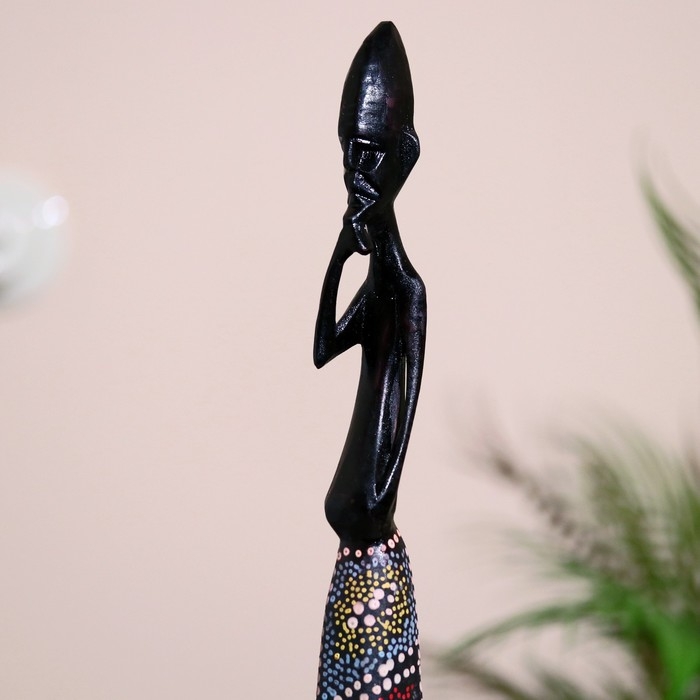 Статуэтки Статуэтки "Семья аборигенов" дерево (набор 4 штуки) 40,30,25,20 см МИКС