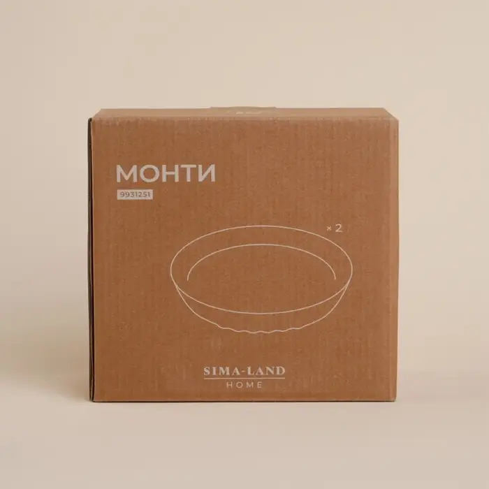 Миски SL Home &laquo;Монти&raquo;, 700 мл, d=16.5 см, фарфор, бежевые