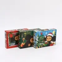 Набор подарочных коробок 3 шт. &laquo;Новый год&raquo;, Чебурашка, 21&times;15&times;5 см