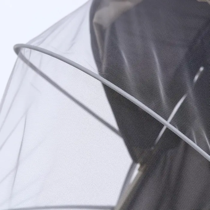 Москитная сетка с планкой, белая, окантовка серая