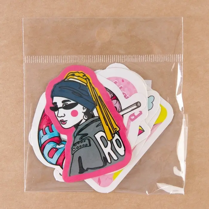 Наклейки-стикеры, набор,Girl power, 7 х 6 см, 10 шт