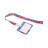 Бейдж горизонтальный, внешний размер 100&times;80 мм, внутренний размер 52&times;82 мм, на ленте 42 см, &laquo;Корги&raquo;