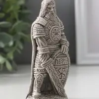 Фигура славянский Бог "Перун" 11х5х4 см, серый