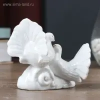 Сувенир керамика под фарфор 2 голубка 12,5*9*6 см, стразы