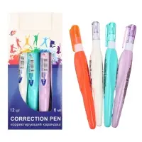 Корректор-карандаш 6 мл &laquo;Луч&raquo;, на растворителе, с металлическим наконечником, МИКС