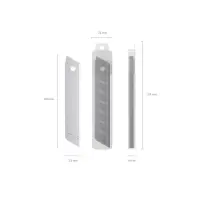 Лезвия для канцелярского ножа ErichKrause, 18 мм, 10 штук, в пластиковом контейнере