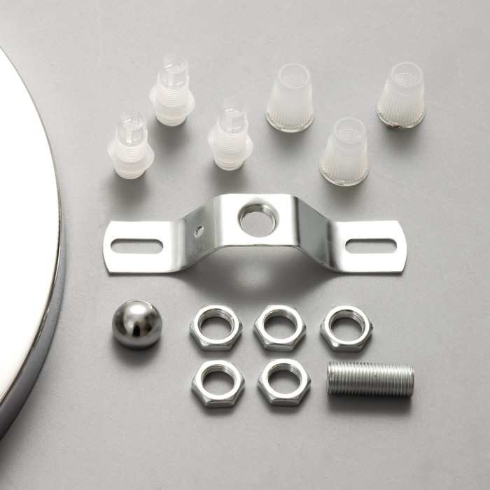 Основание для светильника Основание для светильника "Круг-3" хром 23,5х23,5х2см